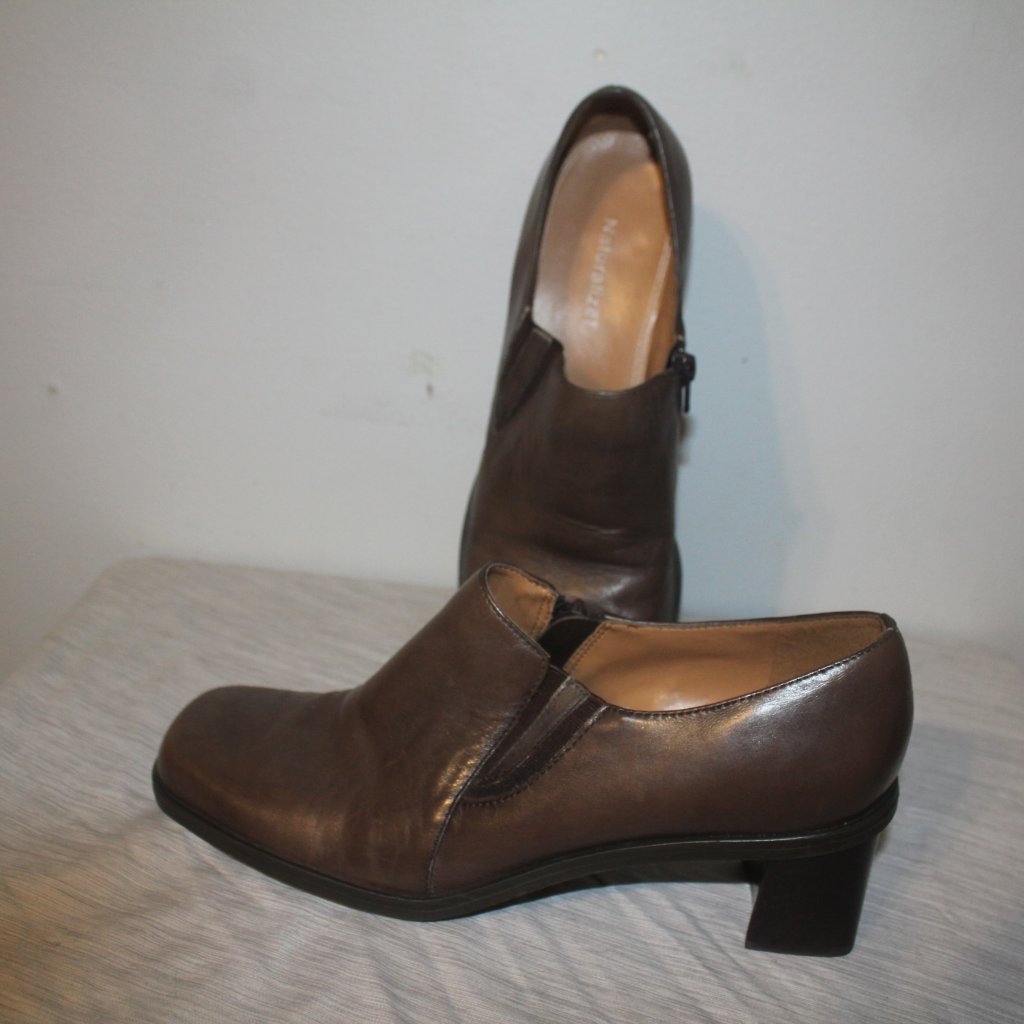 Naturalizer Size 9n Narrow Brown Side Zip Shoes